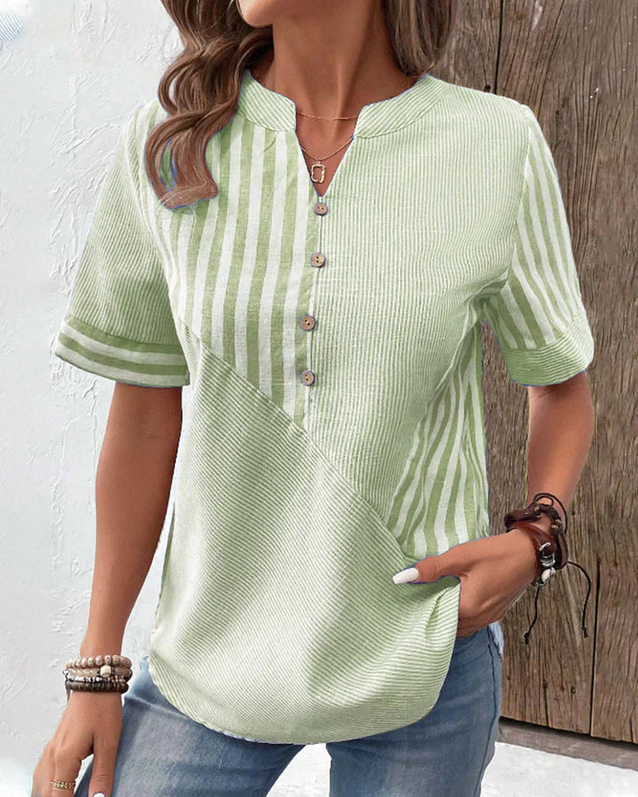 Yasmin™ Elegant Striped Blouse