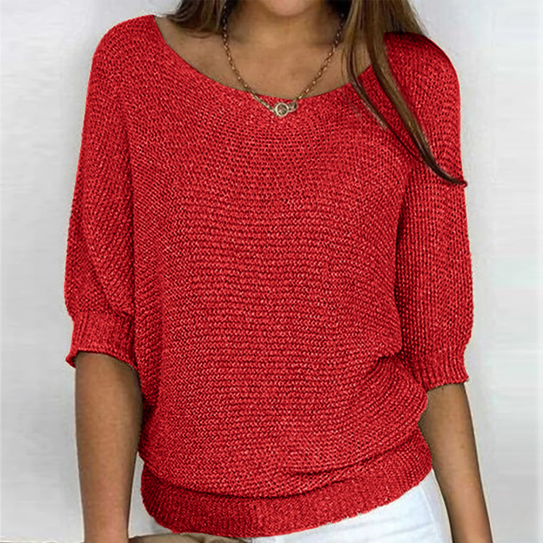 Rasia™ Stylish Cross Knit Pullover