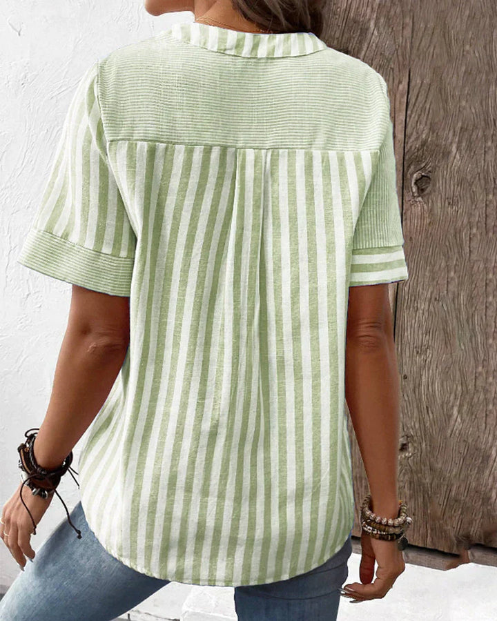 Yasmin™ Elegant Striped Blouse