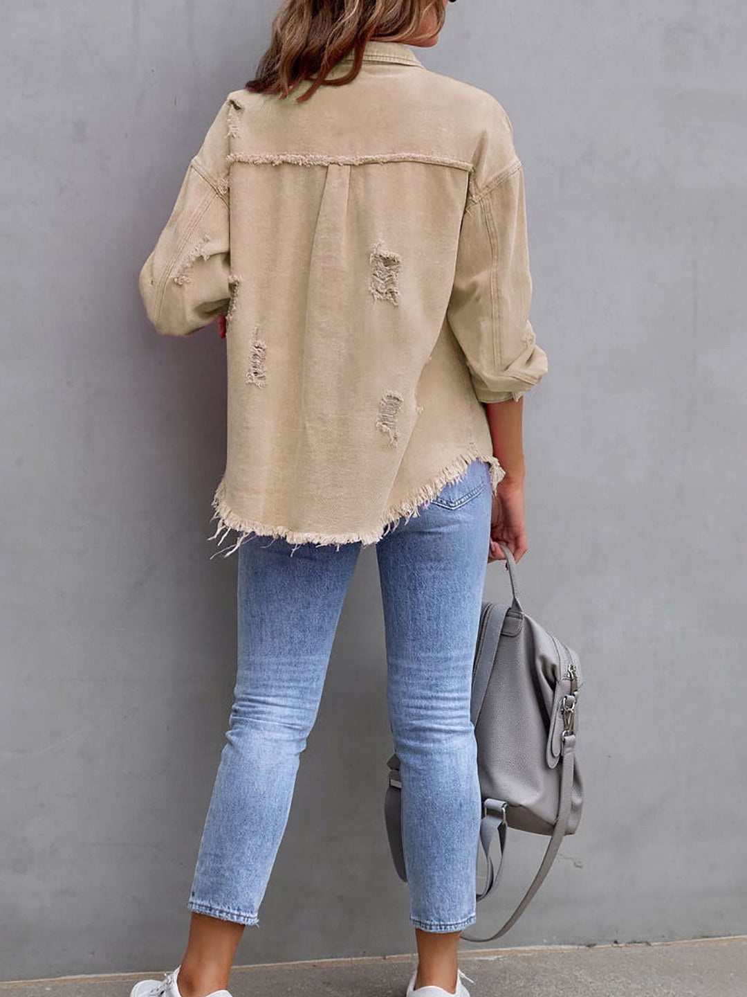 Eliana™ Frayed Denim Jacket