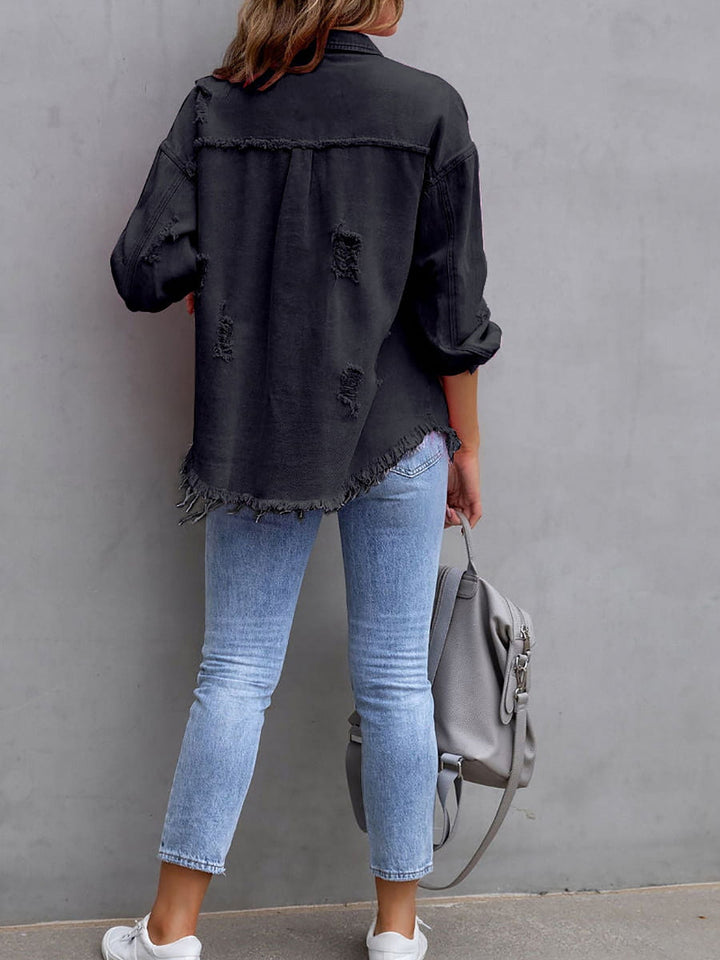 Eliana™ Frayed Denim Jacket