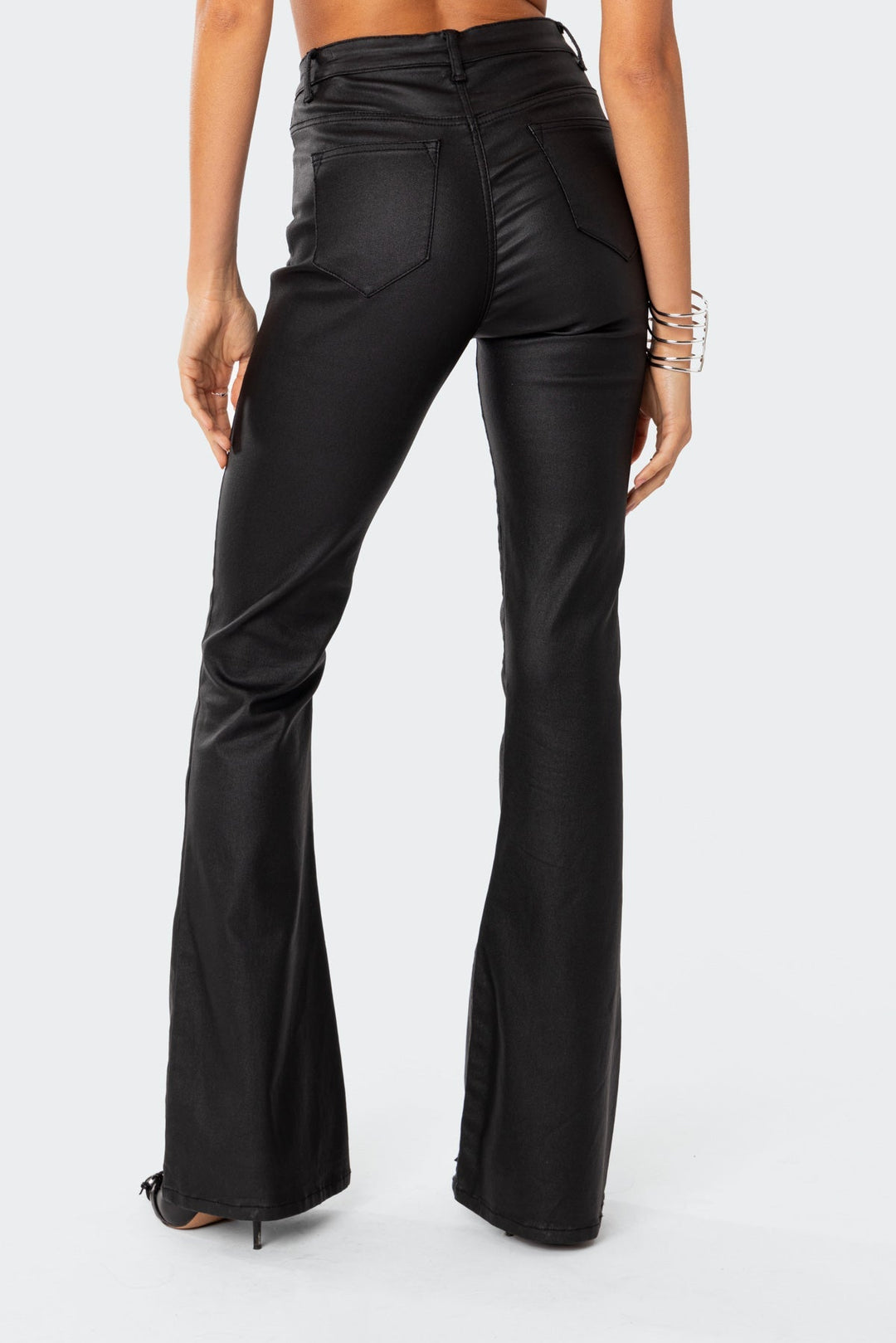 Lara™ Leather Flare Jeans