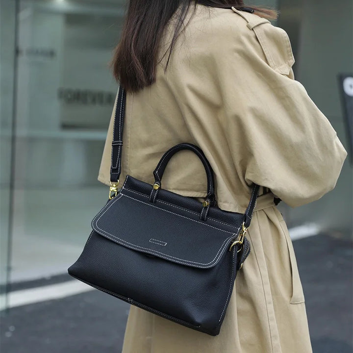 Vinca™ Leather Shoulder Bag