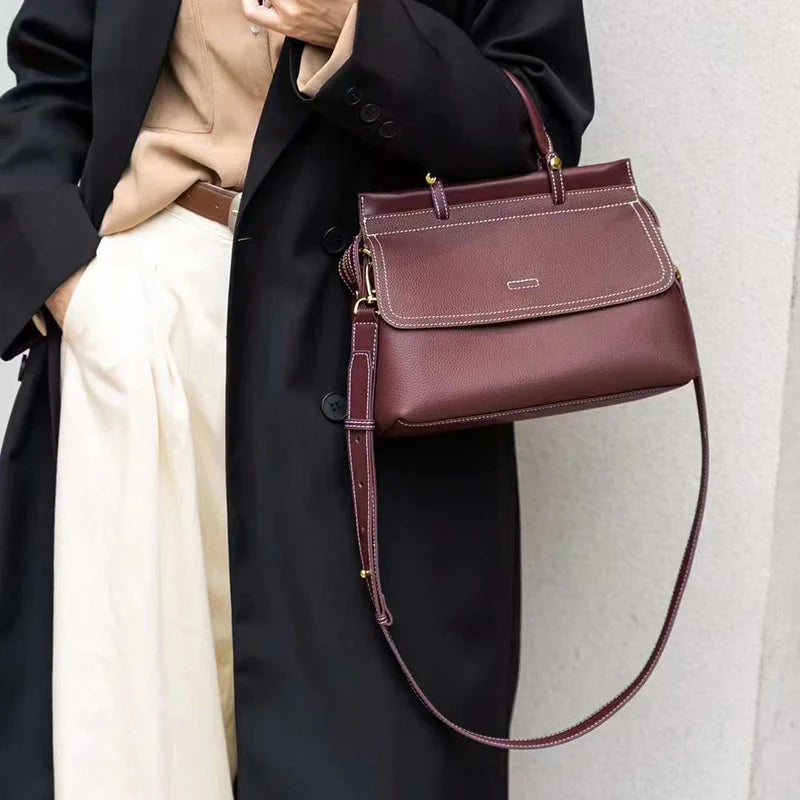 Vinca™ Leather Shoulder Bag