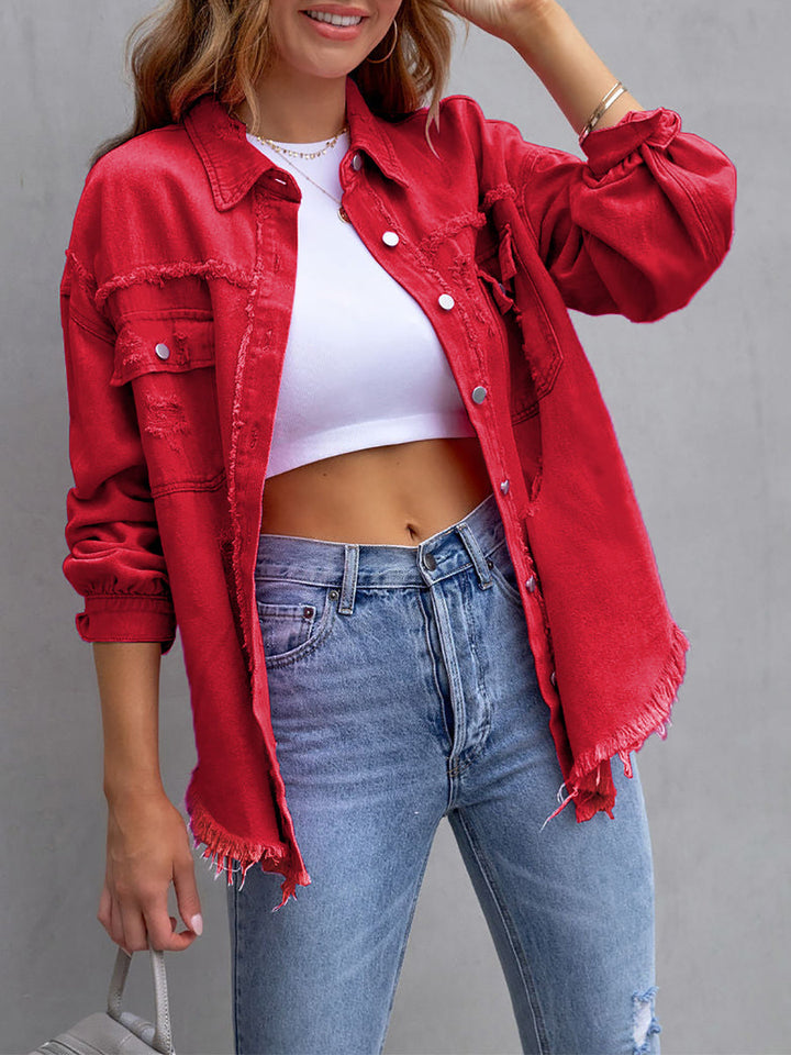 Eliana™ Frayed Denim Jacket